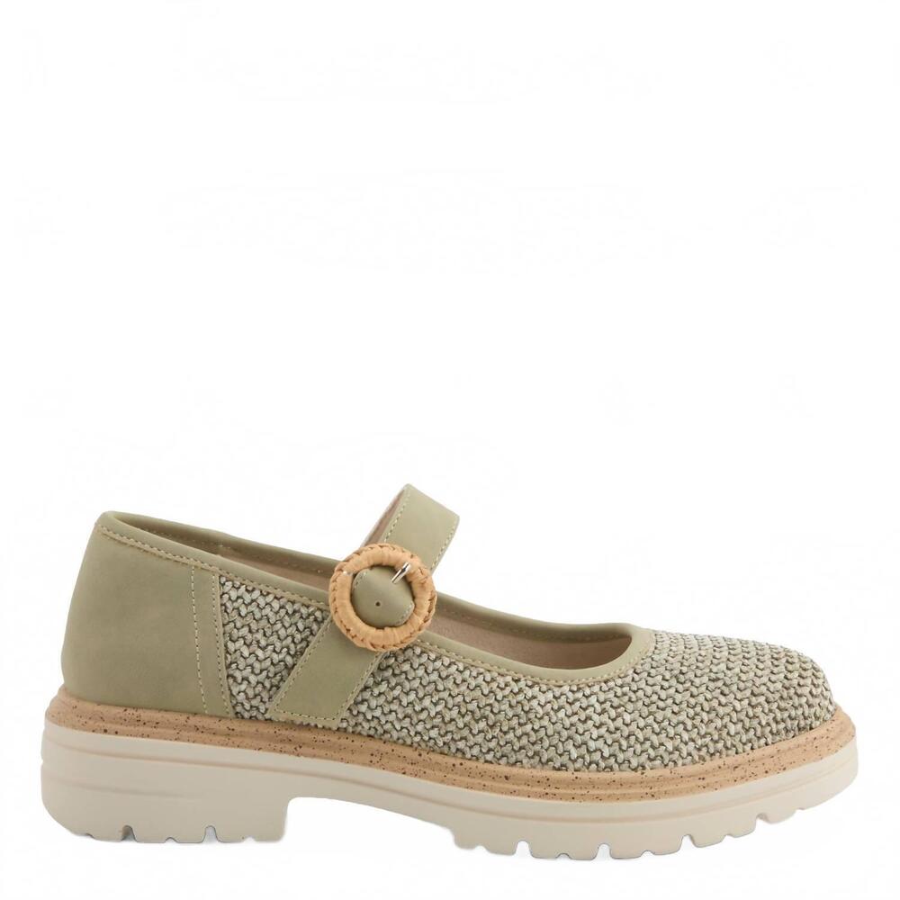 NEW PATRIZIA women's demure mary jane shoes in green